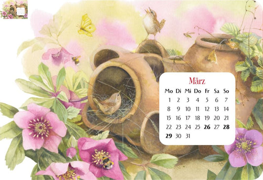 Encantador calendario semanal - Mi ano 2027 - textos en alemán