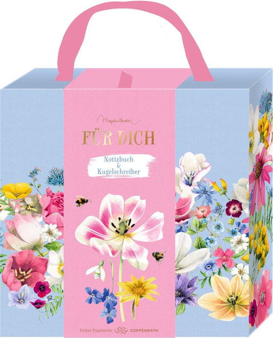 Precioso set de regalo - Cuaderno con bolígrafo - Amor por el jardín